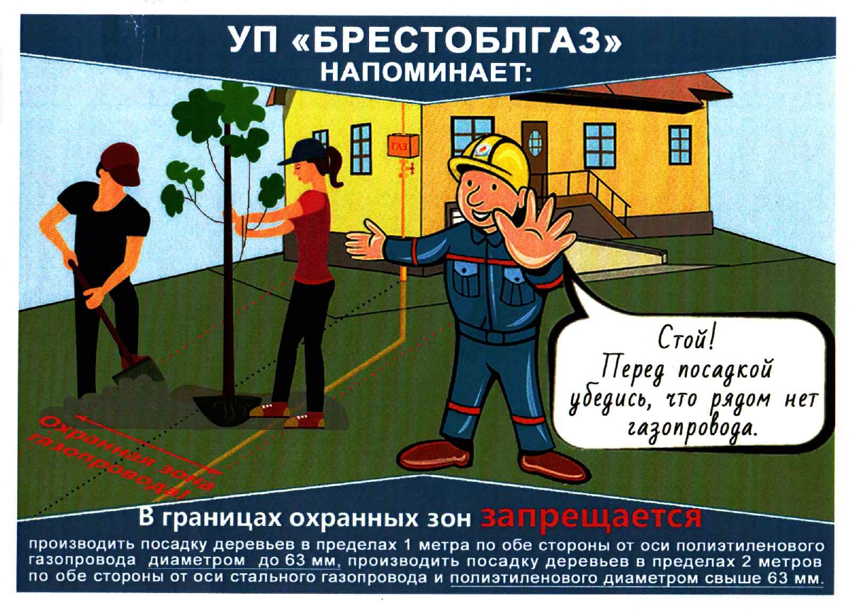 Безопасное пользование газом в быту Охранные зоны газопроводов page 0001