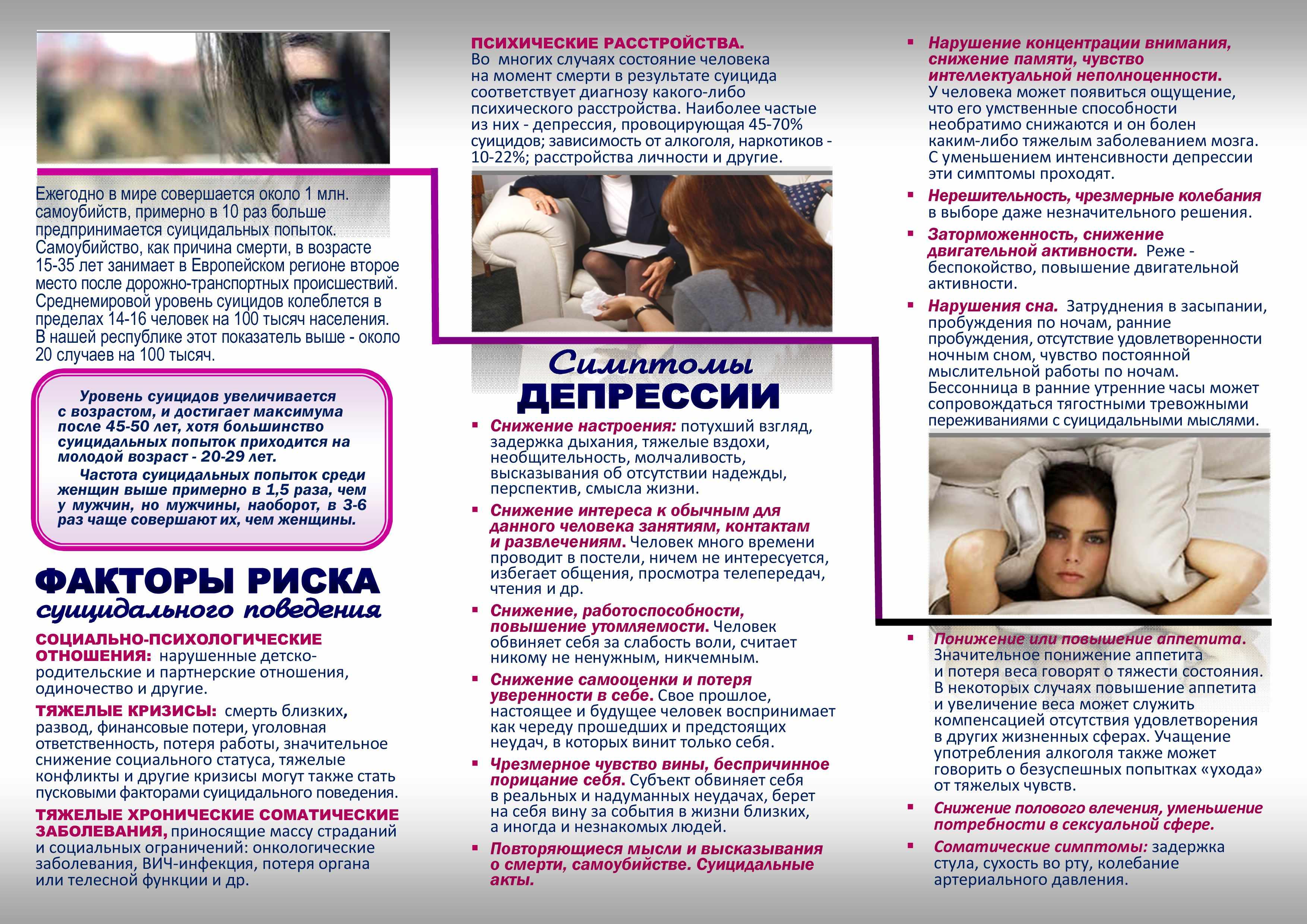 СУИЦИДЫ буклет 1